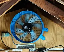 attic fan services with installed attic ventilation fan system in Sarasota, FL